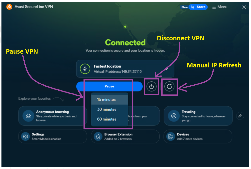 Pause VPN
